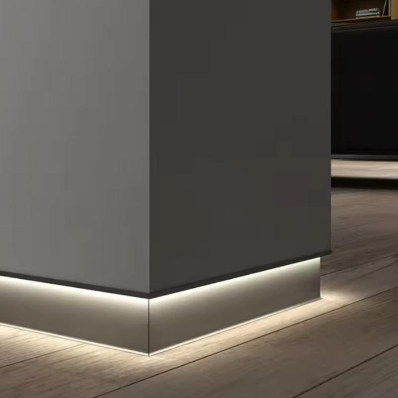 Fast Delivery Aluminum Floor Baseboard Skirting Profile Tile Trims