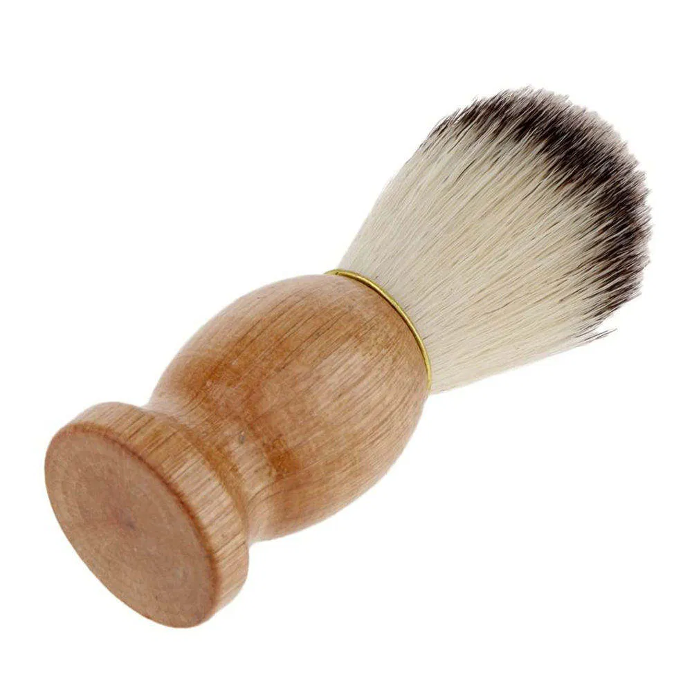 Wooden Shaving Kit with Synthetic Brush / Shaving Care Cleaning Kit