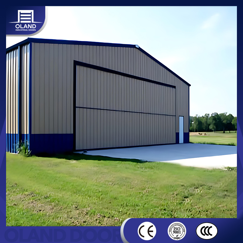 Commercial Vertical Double-Folding Doors Black Open out Bi Fold up and Down Vertical Bifold up Garage Door