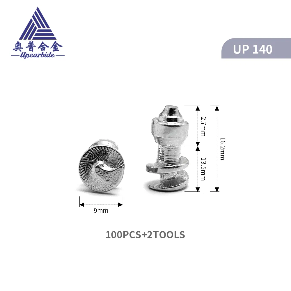 Customized Carbide Snow Stud Spike Easy to Install Screw-in Tire Studs 100PCS with Two Tools
