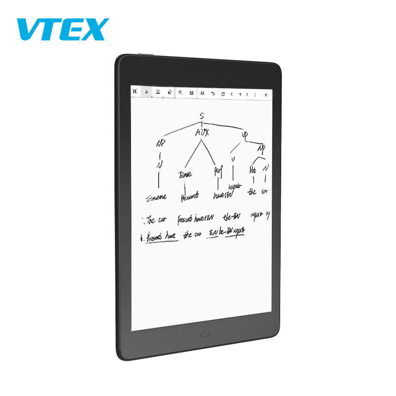 Vtex Cheap Ebook Reader 10 Inches Android 11 Quad Core Ebook Laptop Optional WiFi Bt TF Metal A4 Ebook Reader Low Price