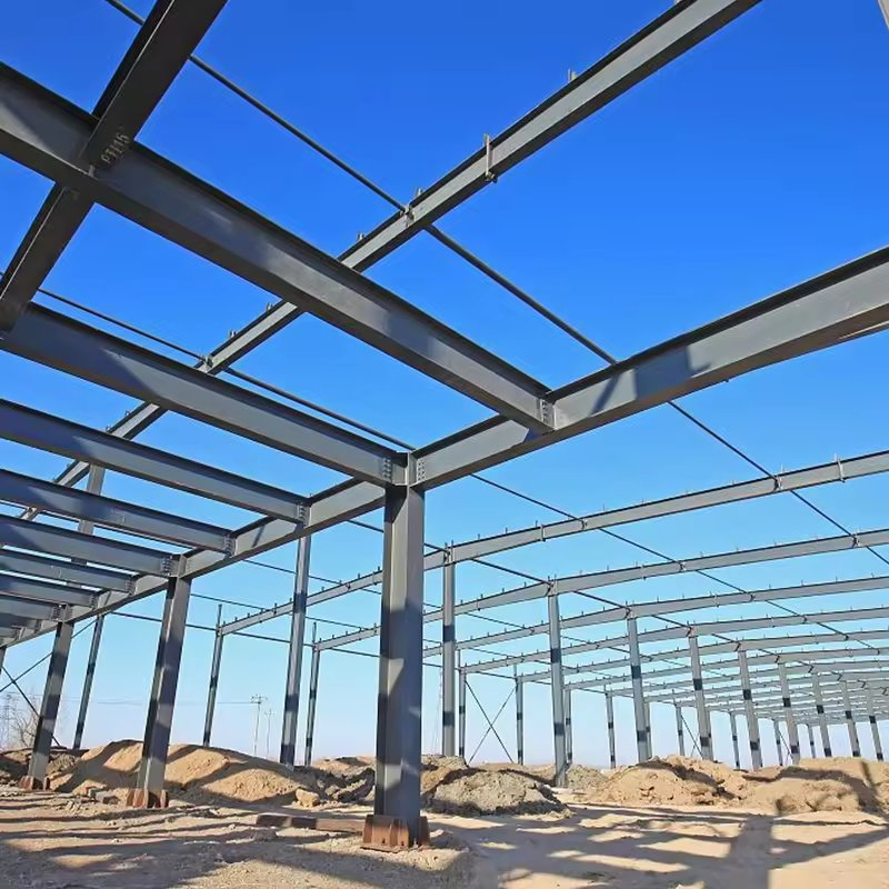 Customized Workshop for Industry with H Columns and Beams Steel Structure