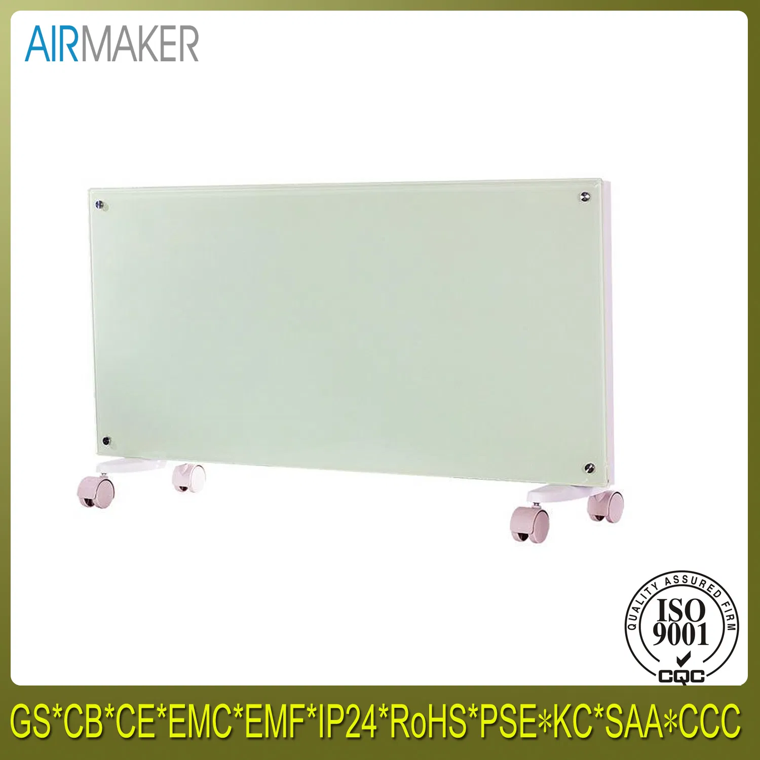 2000W/220V Wall Glass Low Energy Radiator Heaters/Electrical Heater/ Fan Heater with CE