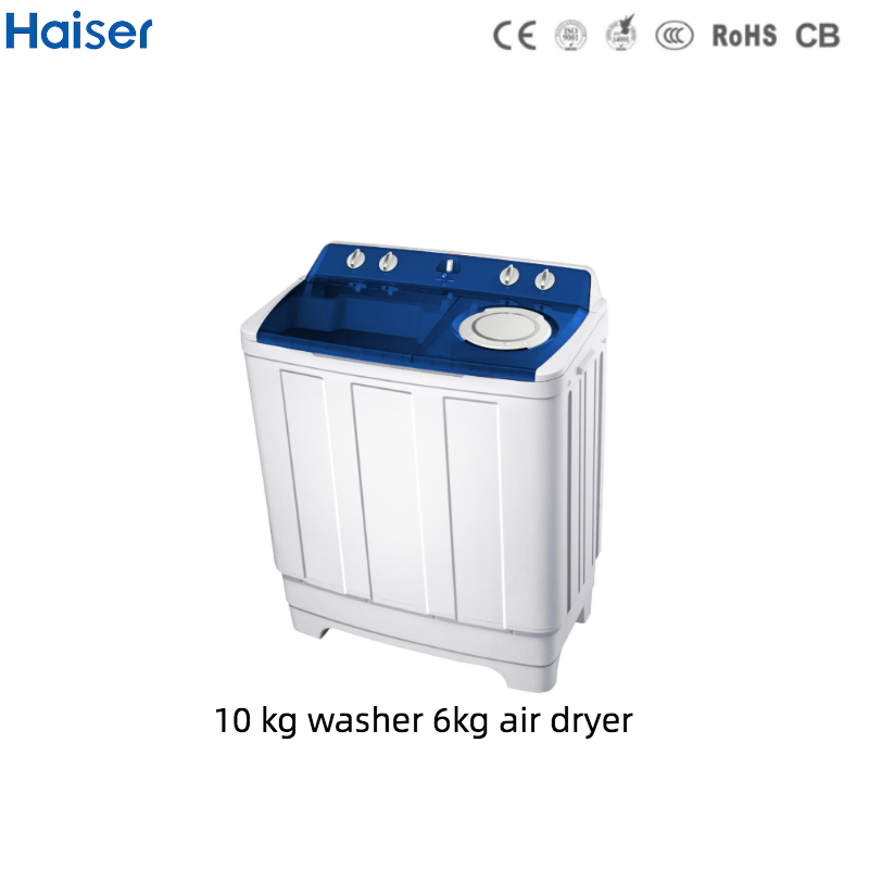 Wholesale10 Kg Twin Tube Washing Machine with Red Transparent Cover
