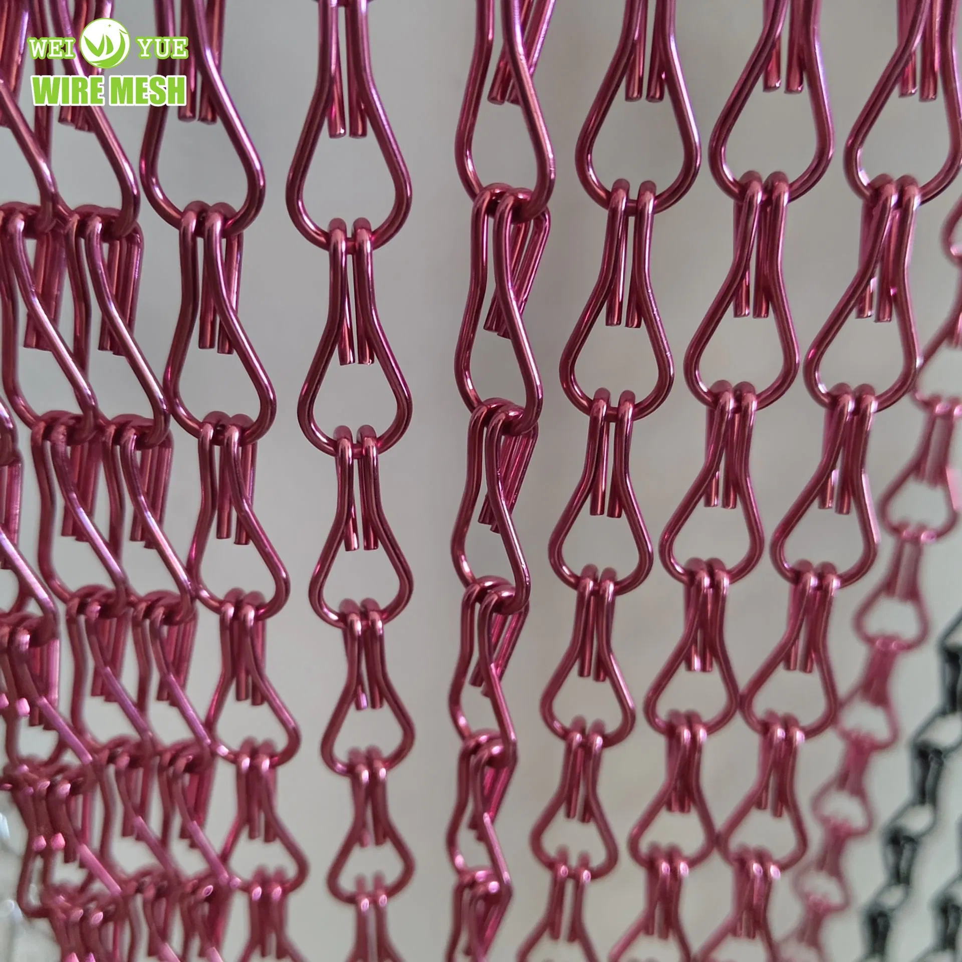 Aluminum Decorative Hanging Double Hook Chain Curtain Metal Fabrics
