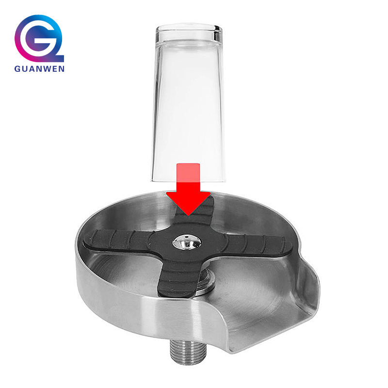 Kitchen Sink Metal Stainless Steel Glass Rinser Bottle Washer Glass Cup Washer