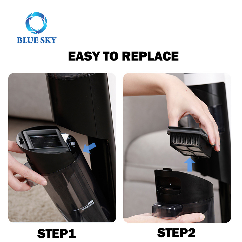 Vacuum Cleaner HEPA Filter Roller Brush Replacement Accessory Fit for Midea X8/X9/X9 PRO/FC9 Handheld Vacuum Cleaner