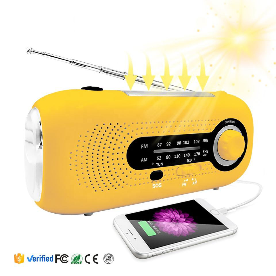 Портативная радио-лампа с солнечной батареей и ручной зарядкой