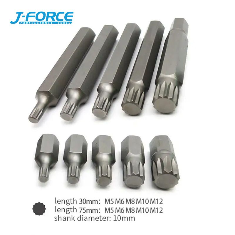 Набор бит 40PCS Hex, Torx, Splines для гайковерта