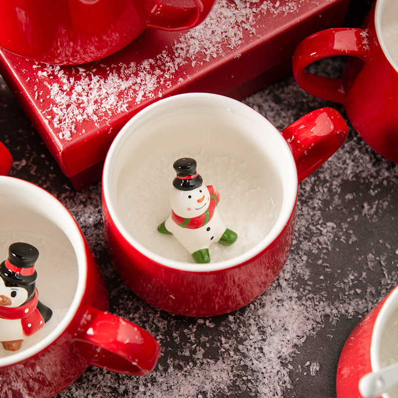 Creative Christmas Cartoon Personality Ceramic Mug