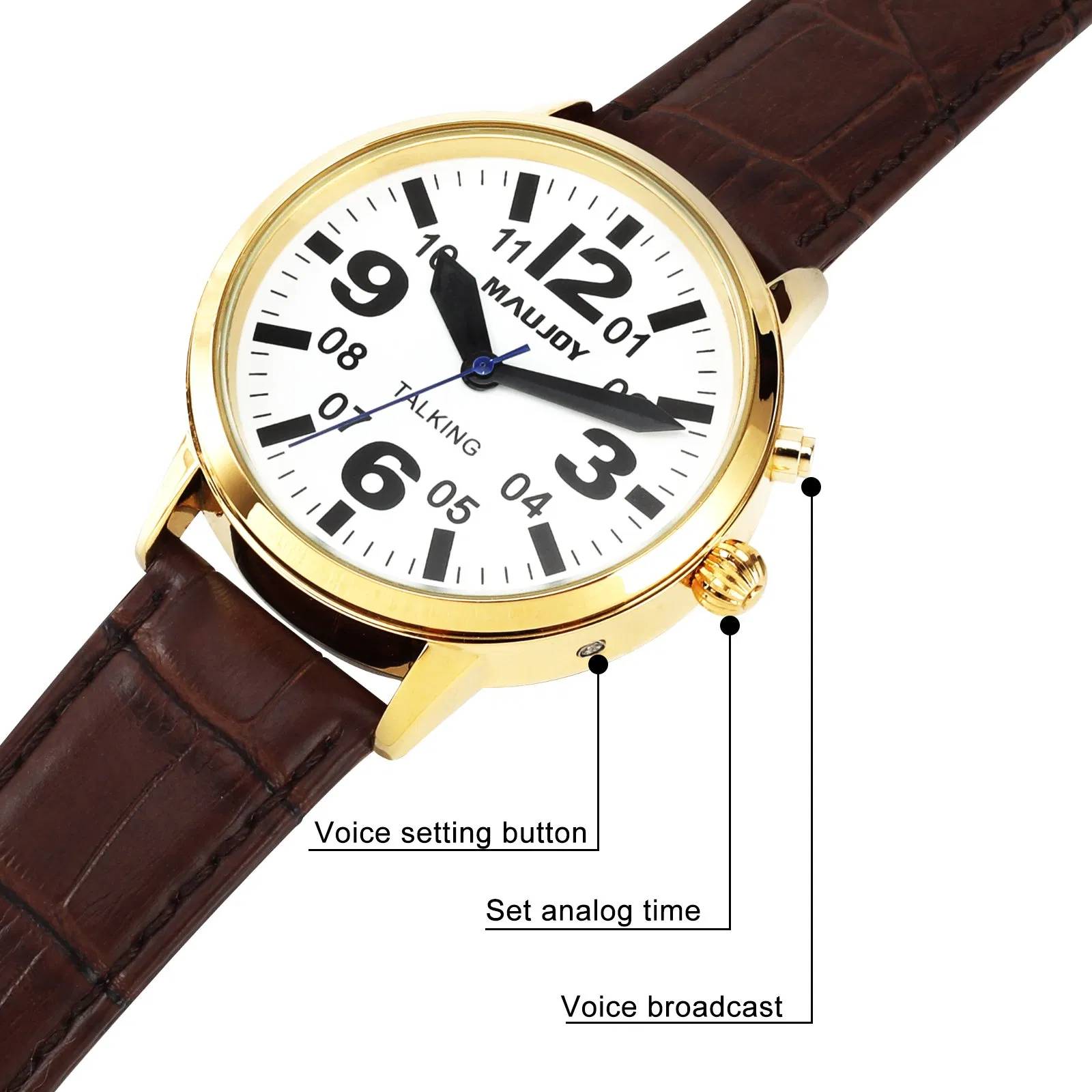 Classic Alloy Case Talking Watch for Ladies