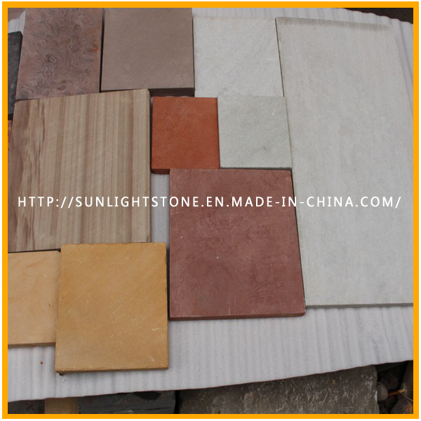 Natural Grey/Yellow/White/Purple Sandstone Tiles