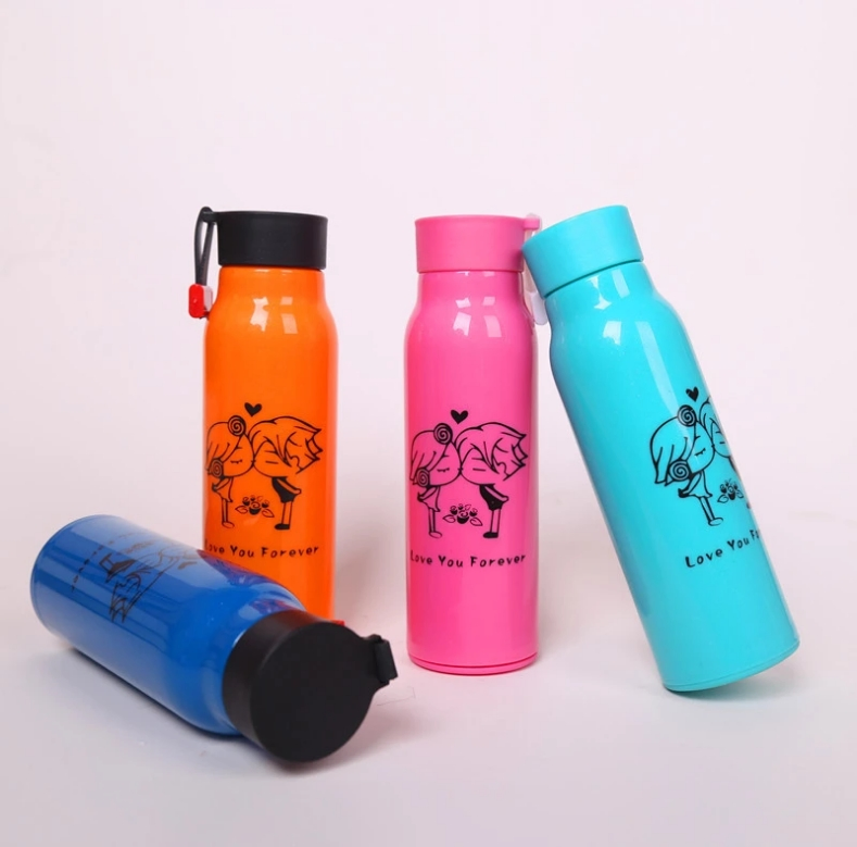 Fashion Portable Water Bottle Double Layer Insulated Glass