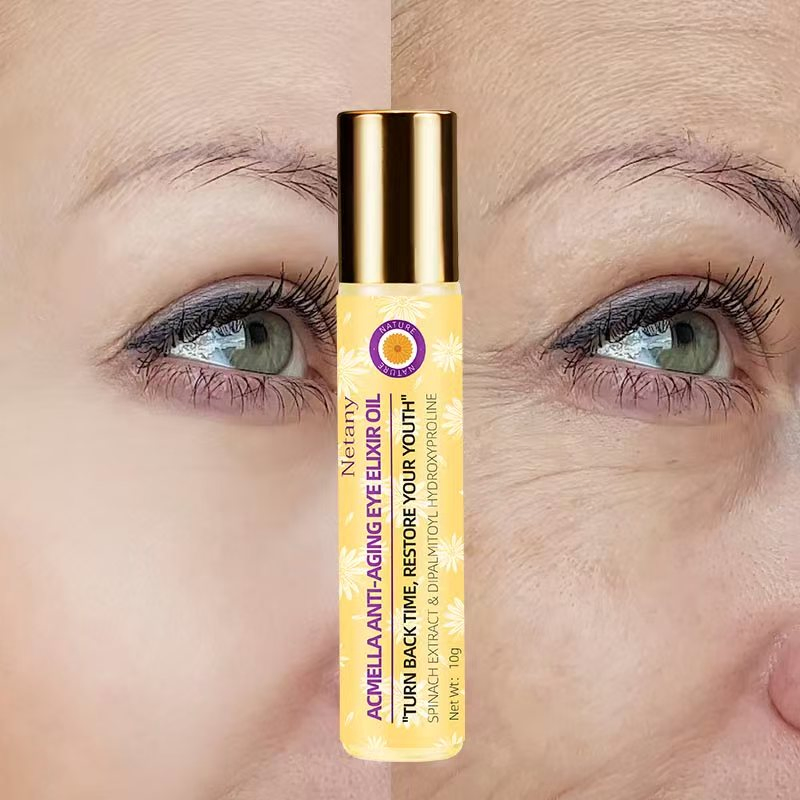 Organic Natural Plant Extract Eye Care Serum Reduces Fine Lines and Wrinkles for Youthful Eyes