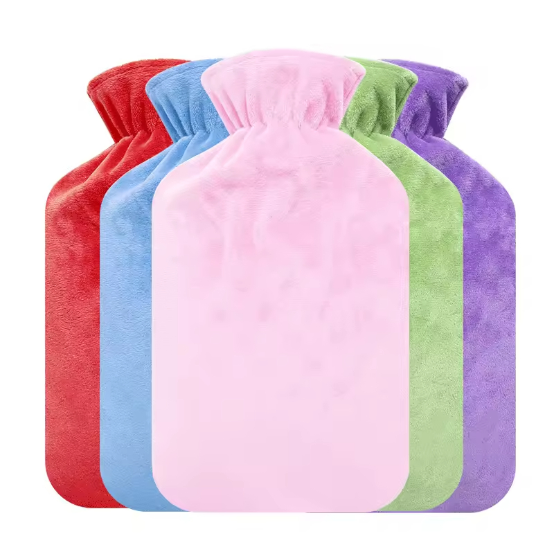 Hot Selling Natural Rubber Simple Bottle Soft Cozy Hot Water Bag