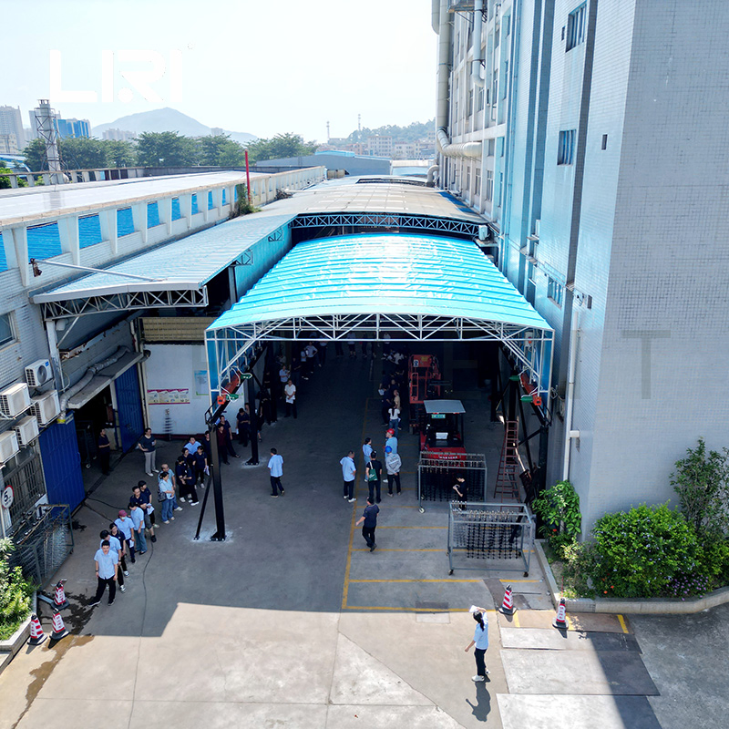 Waterproof Strong Frame Sunshade Workshop Electric Sliding Canopy Warehouse Tent