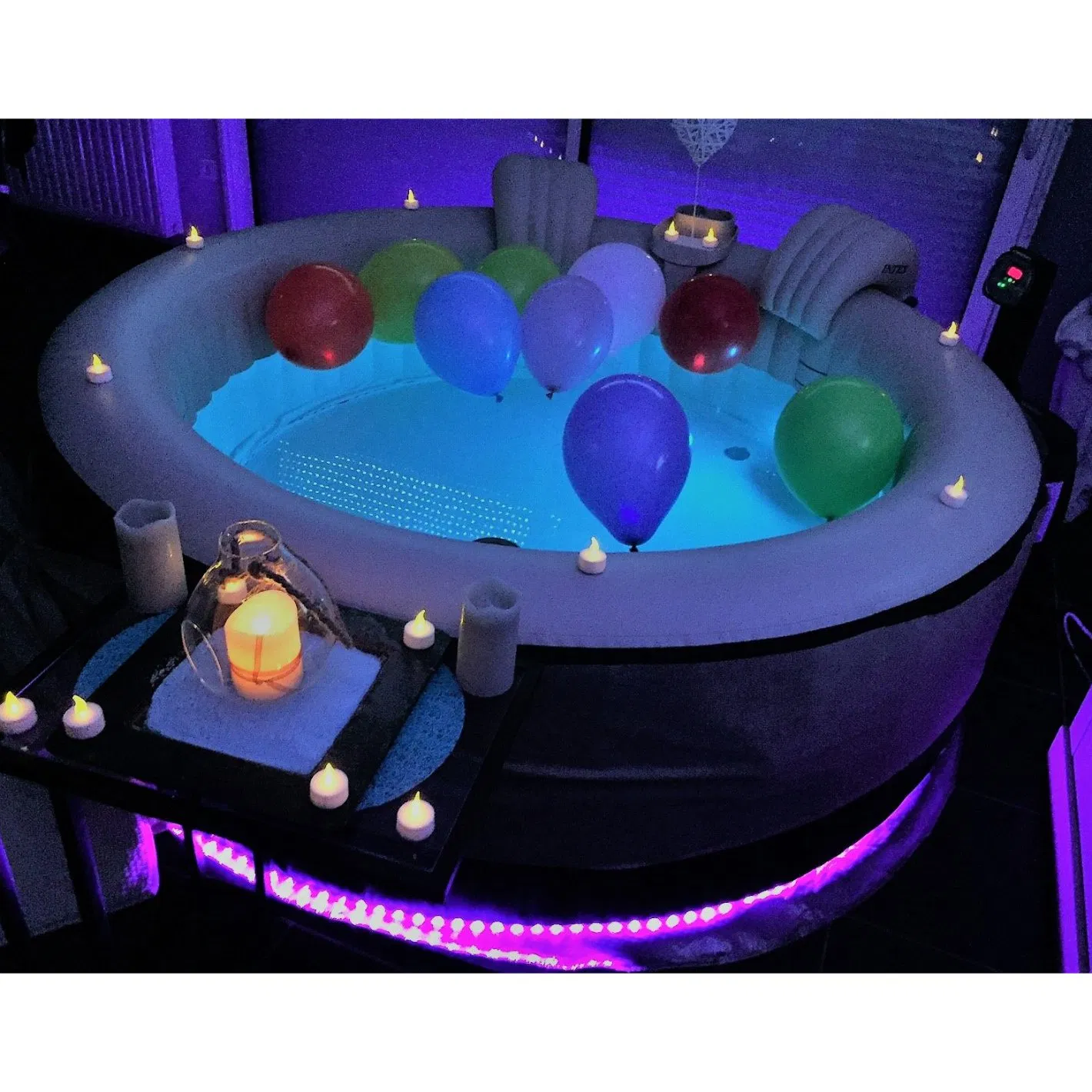 Надувная ванна с гидромассажем для улицы