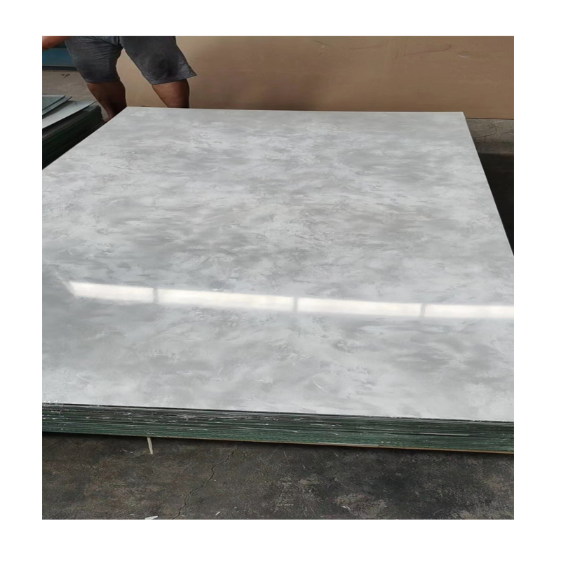 Glossy 14mm Melamine Chipboard with Dark Gray