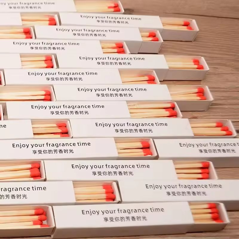 Customized Matches Boxes Professional Factory Low MOQ Customized Iridescent Paper Scented Long Matches