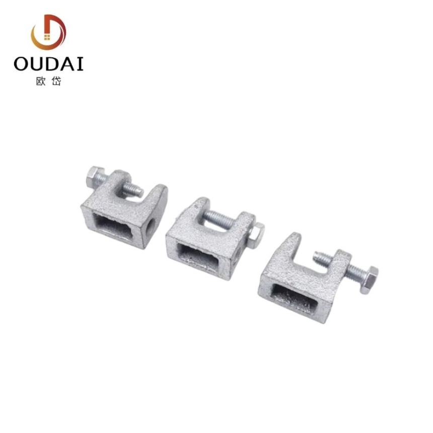 Oudai OEM Building Construction Seismic Bracing Steel Pole Top Beam Fixing Clamp