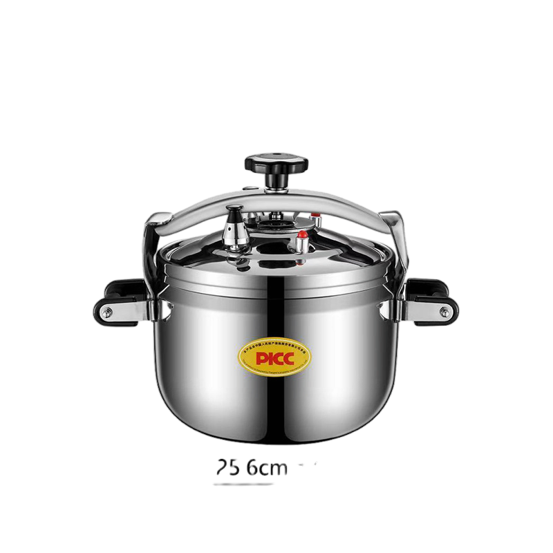 Customizable Logo Thick Stainless Steel Pressure Cooker in Black