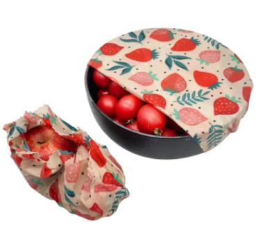 Reusable Beeswax Wraps Washable Organic Cotton Beeswax Food Packaging Wrap