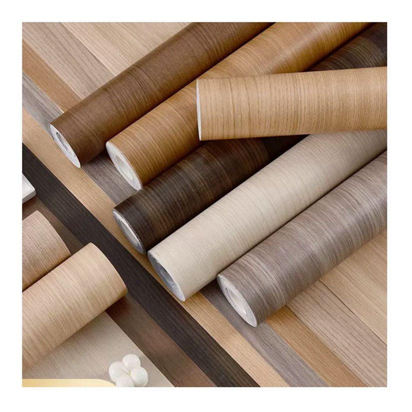 Self-Adhesive Toco Texture PVC Furniture Film Contact Paper Wood Wall Decoration for Kitchen Cabinets or Hotel Furniture Wallpaper