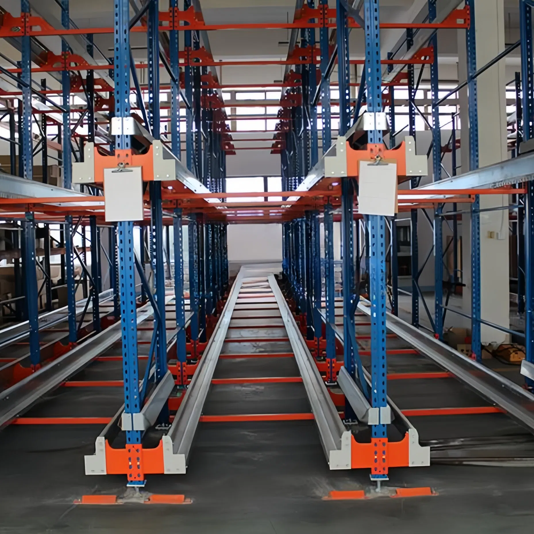 Automated 4 Way Radio Shuttle Car Logistics Storage Warehouse Pallet Rack