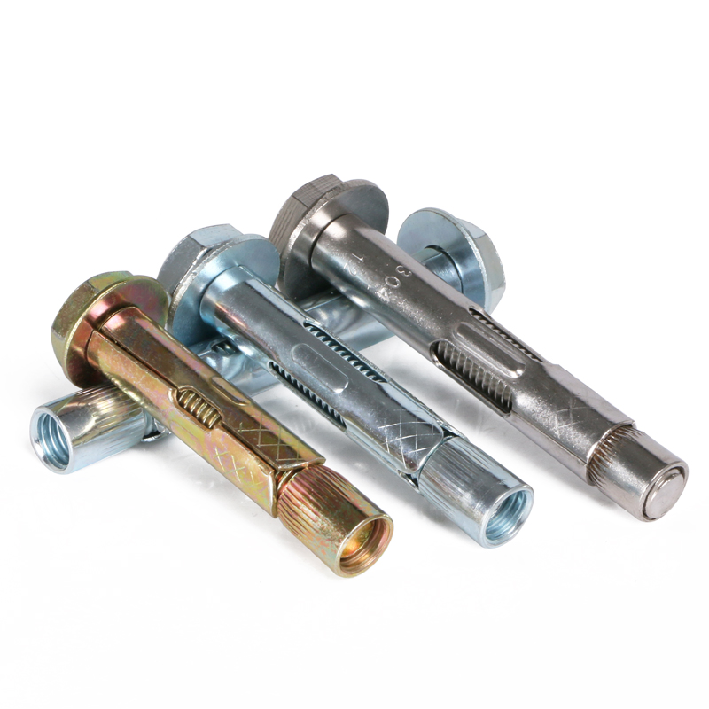 Анкерный болт с гайкой M12 100мм, сталь 8.8