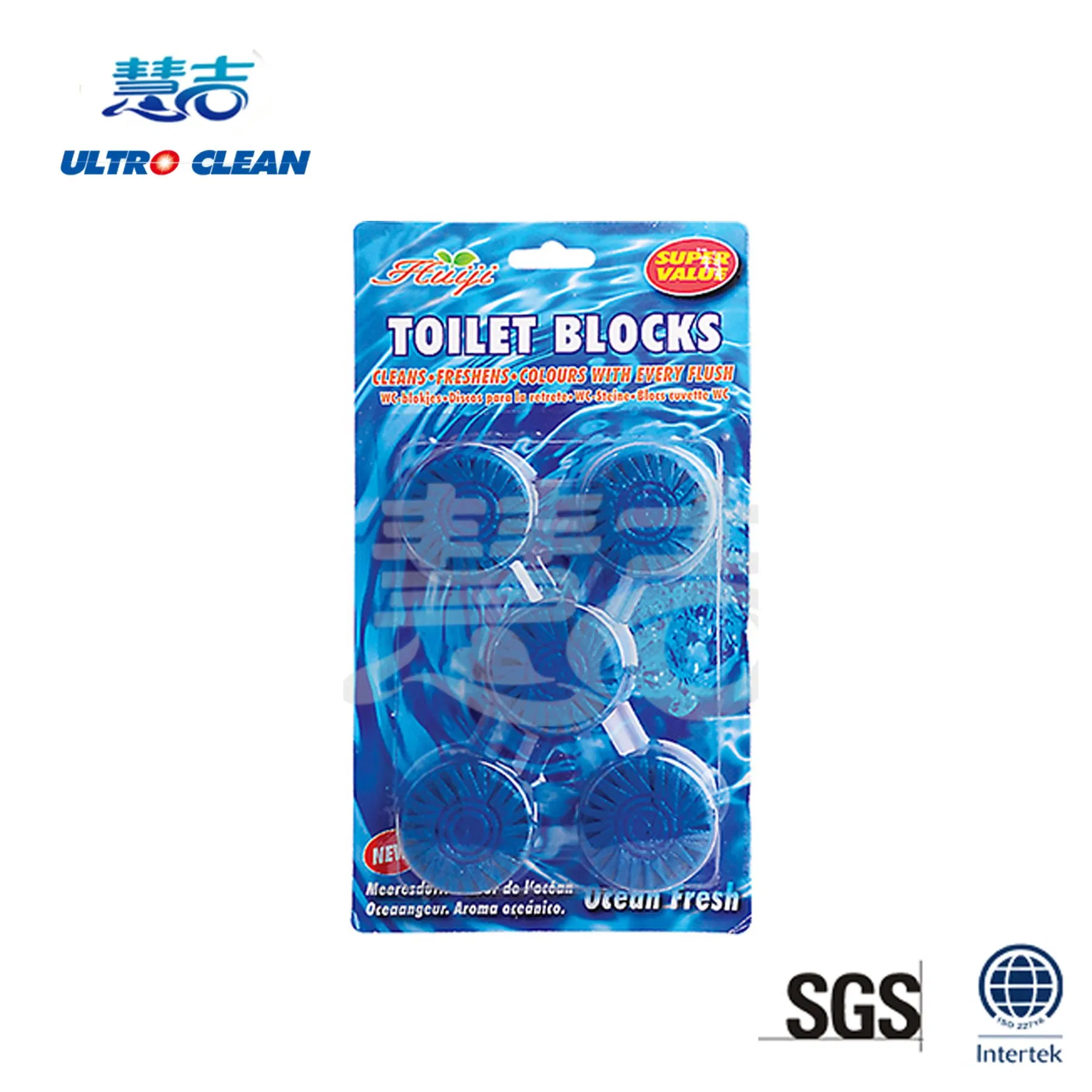 New Formula Antibacterial Blue Bubble Toilet Block