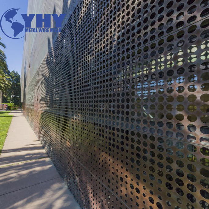 Sound Proof Round Hole Punch Plate Perforated Metal Sheet Fence