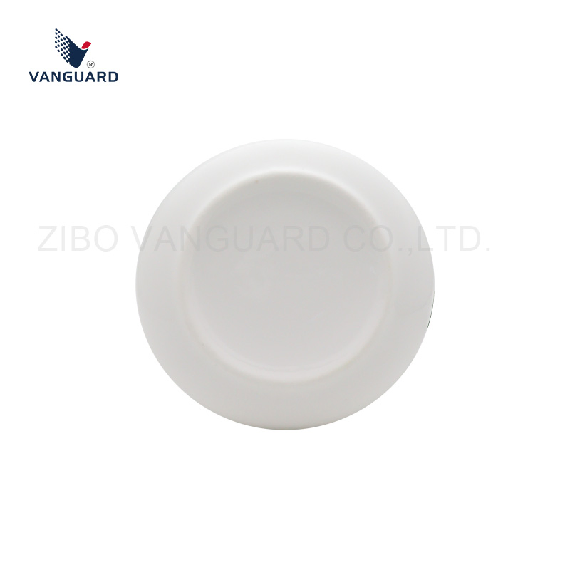 Factory OEM ODM Round White Custom Glazed Ceramic Ashtray with Logo