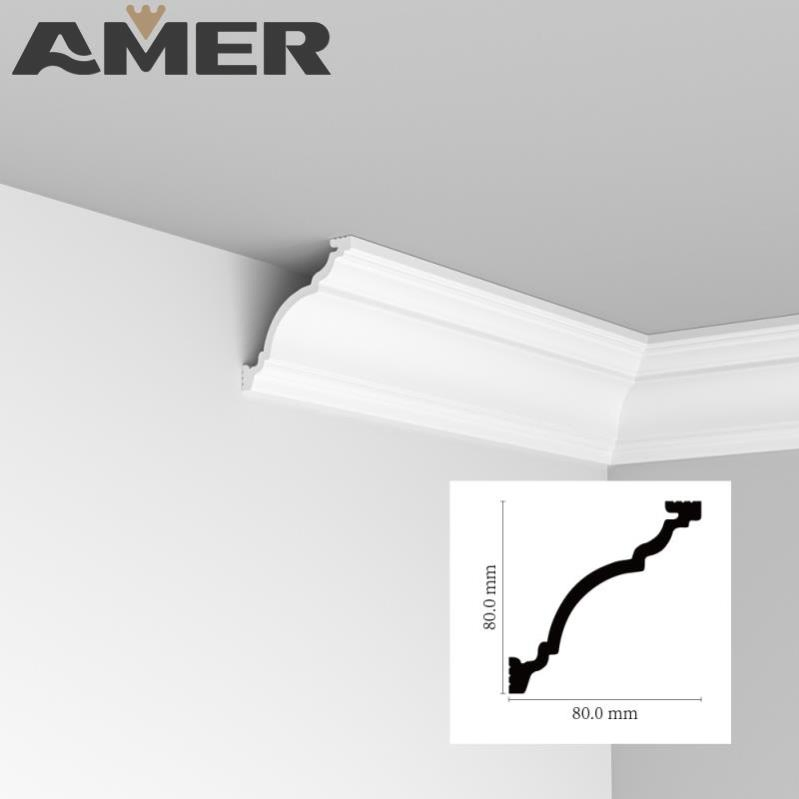 Interior Decoration Polyurethane Skirting Board and PVC Baseboard Moulding