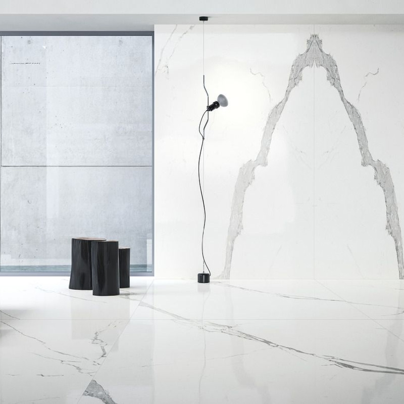 Recycled White Italy Sintered Stone for Walls, Floors and Countertops