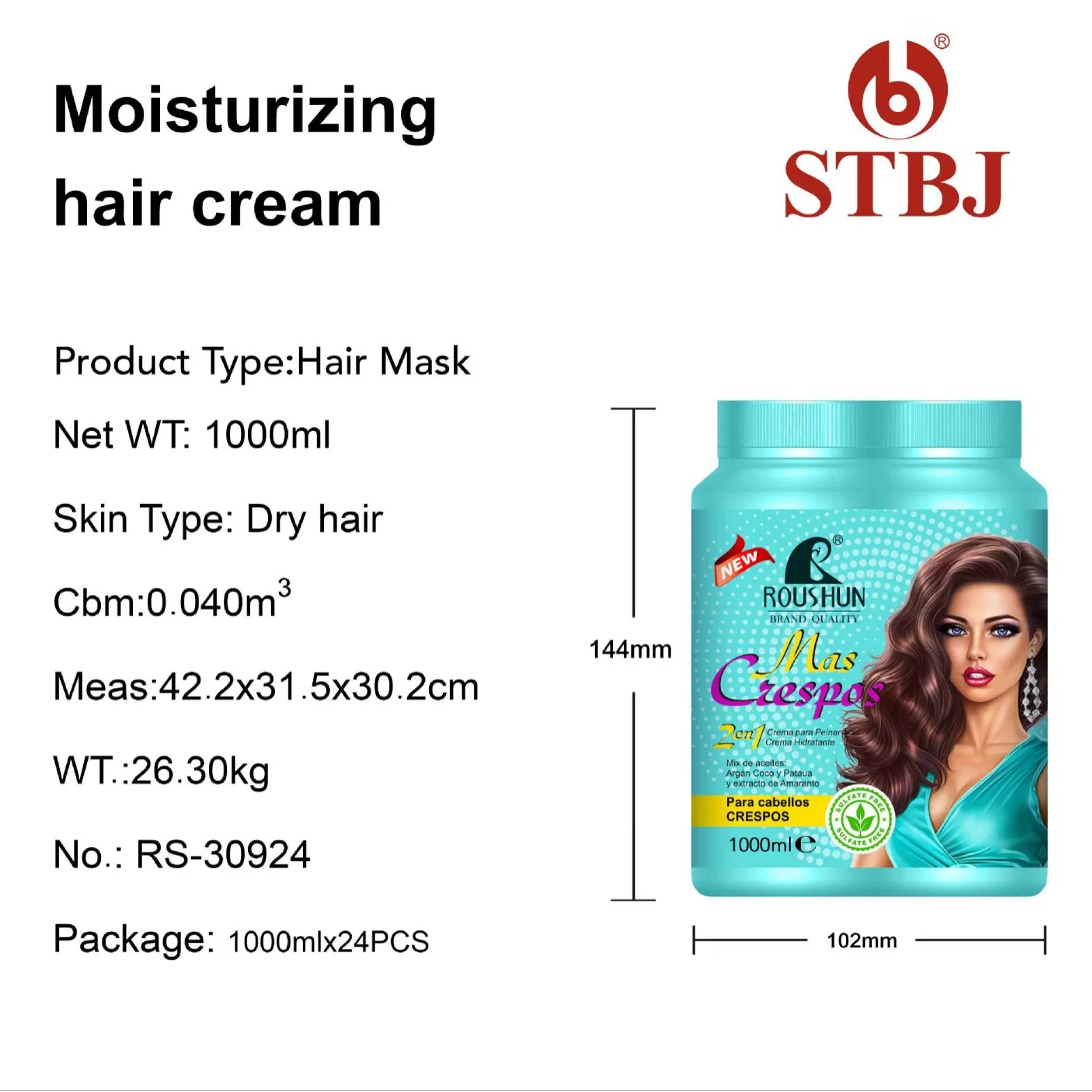 Roushun 2-in-1 Hair Care: Fix Dry Frizz for Ultra-Soft Curls