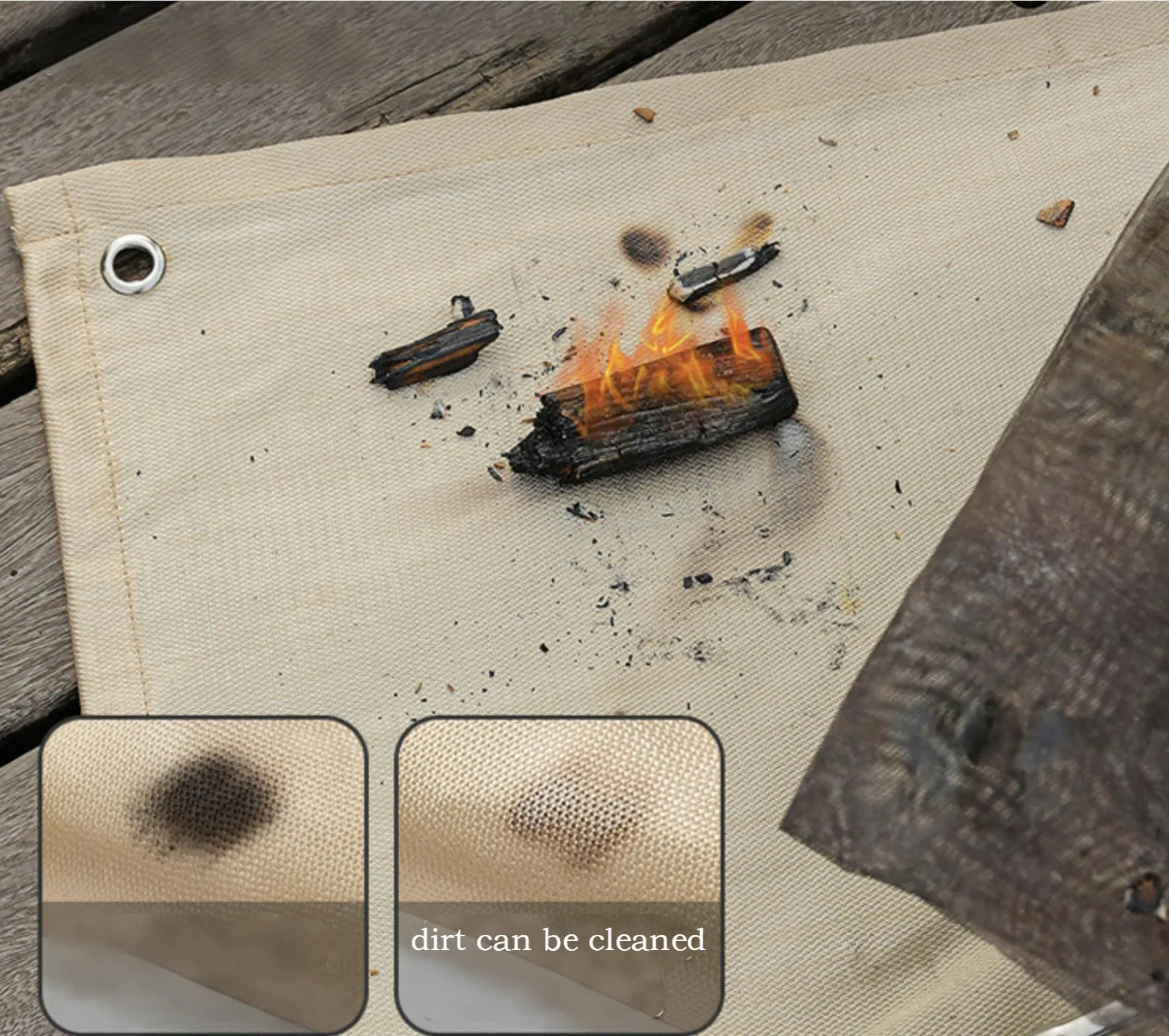 Camping Fireproof Mat Fire Insulation Mat Flame Retardant Mat