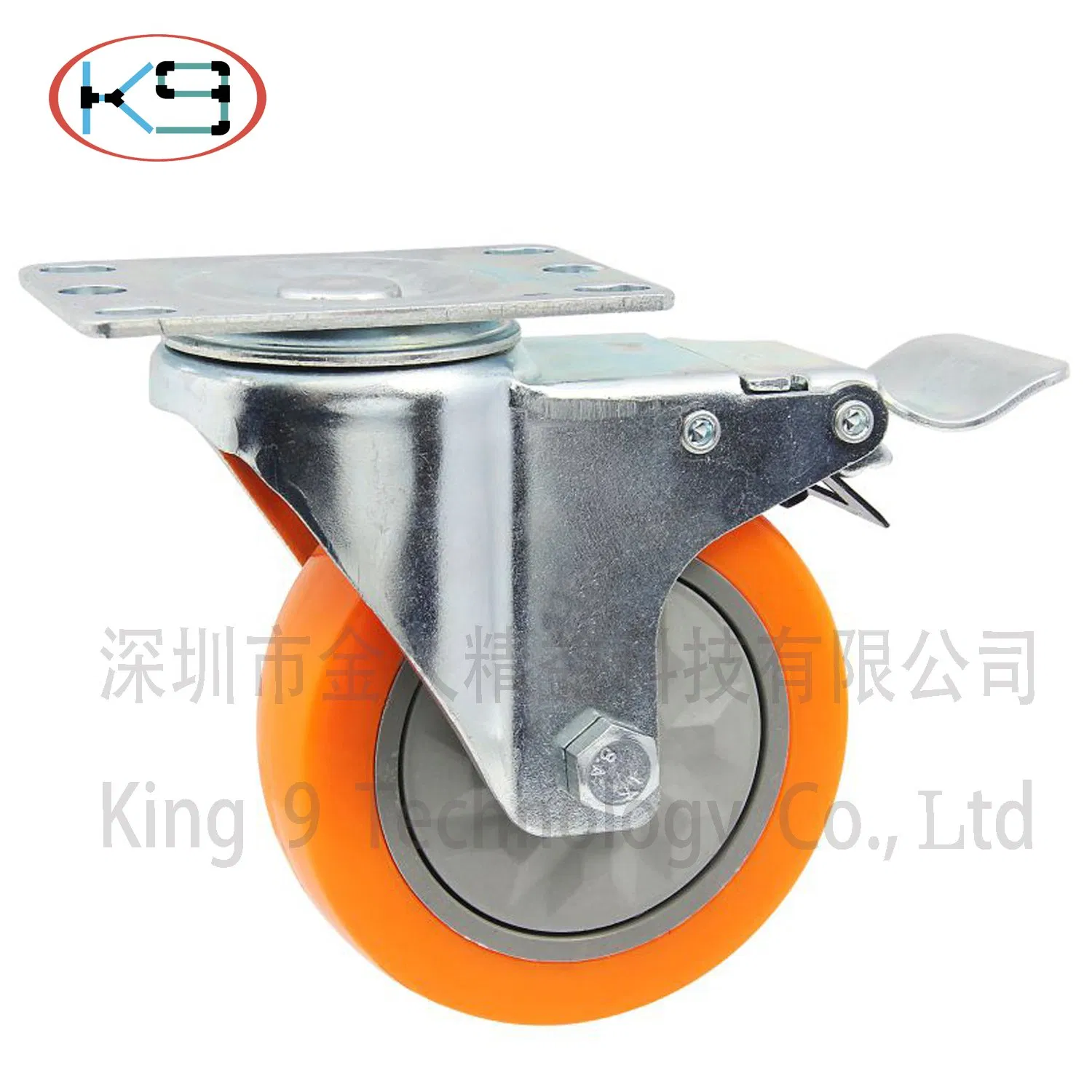Rubber Wheel of Industrial Caster Kj-402b