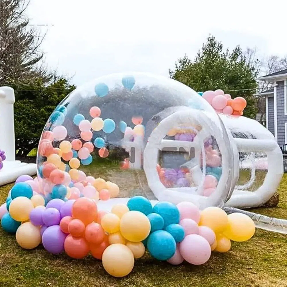 Inflatable Bubble Dome Tent with Tunnel for 3-4 People for Camping and Advertising