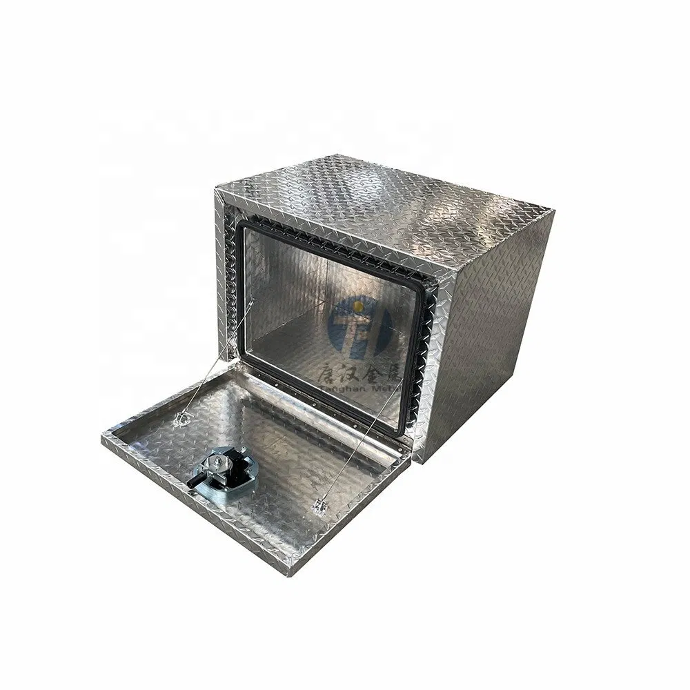 US Diamond Checker Plate Ute Tray Toolbox