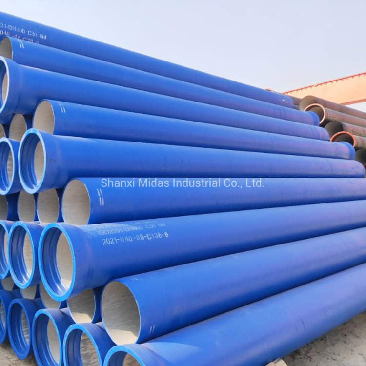 ISO2531 700mm Centrifugal Ductile Cast Iron Di Tyton Pipe for Water Supply