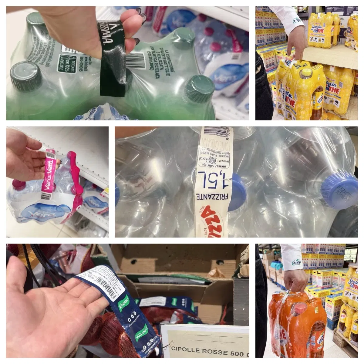 Can Bear 5-10kg Weight of Mineral Water Packaging/Tissue Packaging Adhesive Carry Handle Tape