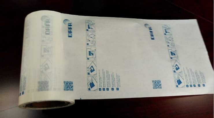 65g Single Sided Printed Logo Glassine Release Paper