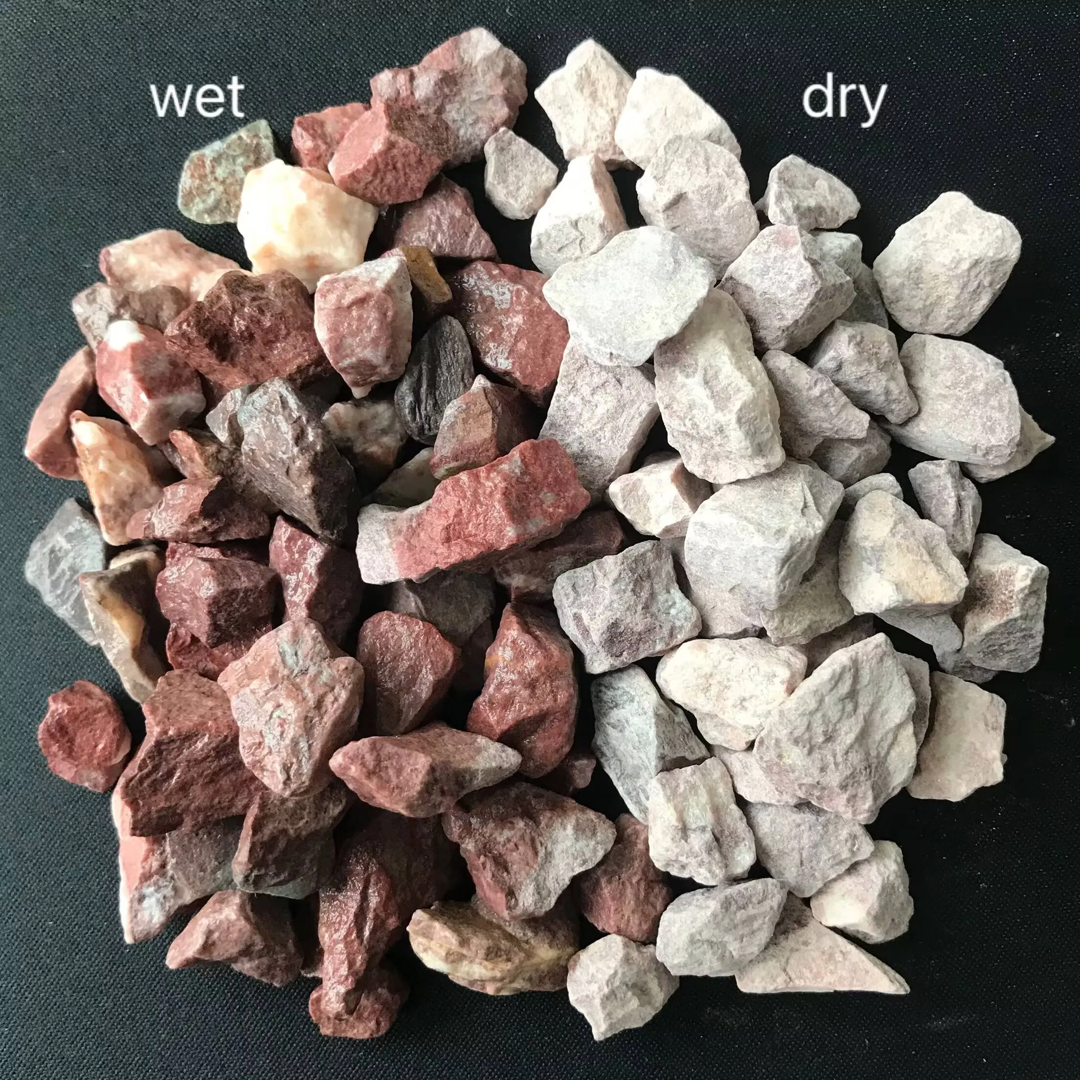 Pebbles Washed Colored Crushed Stones Permeable Surfaces Terrazzo Park Paving Garden Landscaping