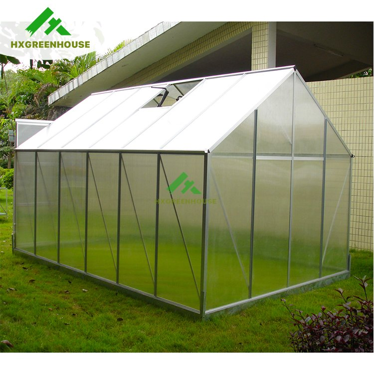 Modern Home Design Gardening Aluminium Polycarbonate Low Cost Greenhouse