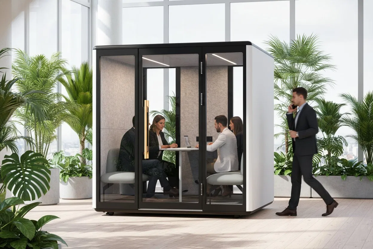 Modular Portable Meeting Pod for Office Privacy Space