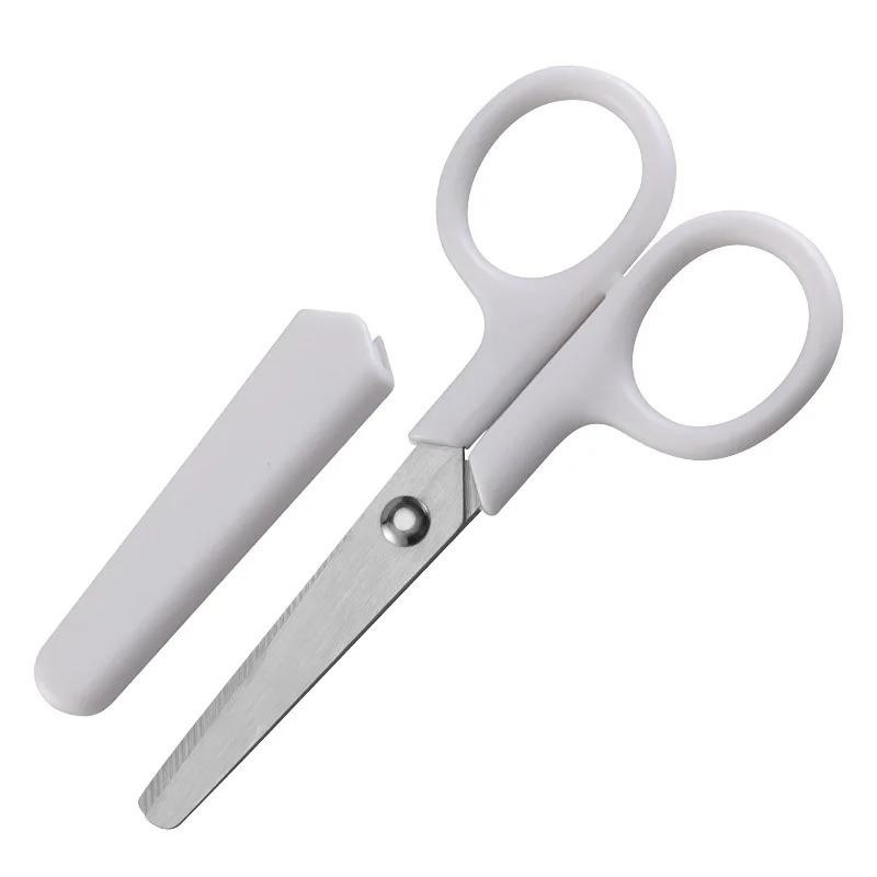 Mini White Color Scissor Ins Style Portable Stainless Steel Blade Cutter for Paper Handwork Stationery Office School Gift