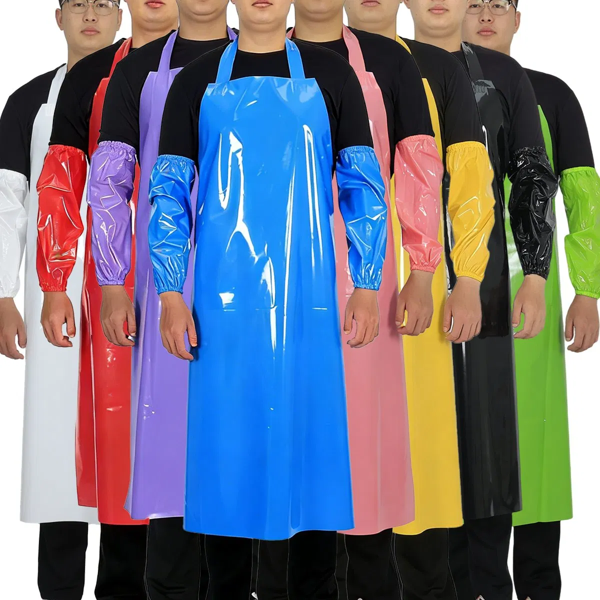 Food Processing Industry Durable PVC/TPU Chemical Resistant Apron Waterproof Rubber Apron