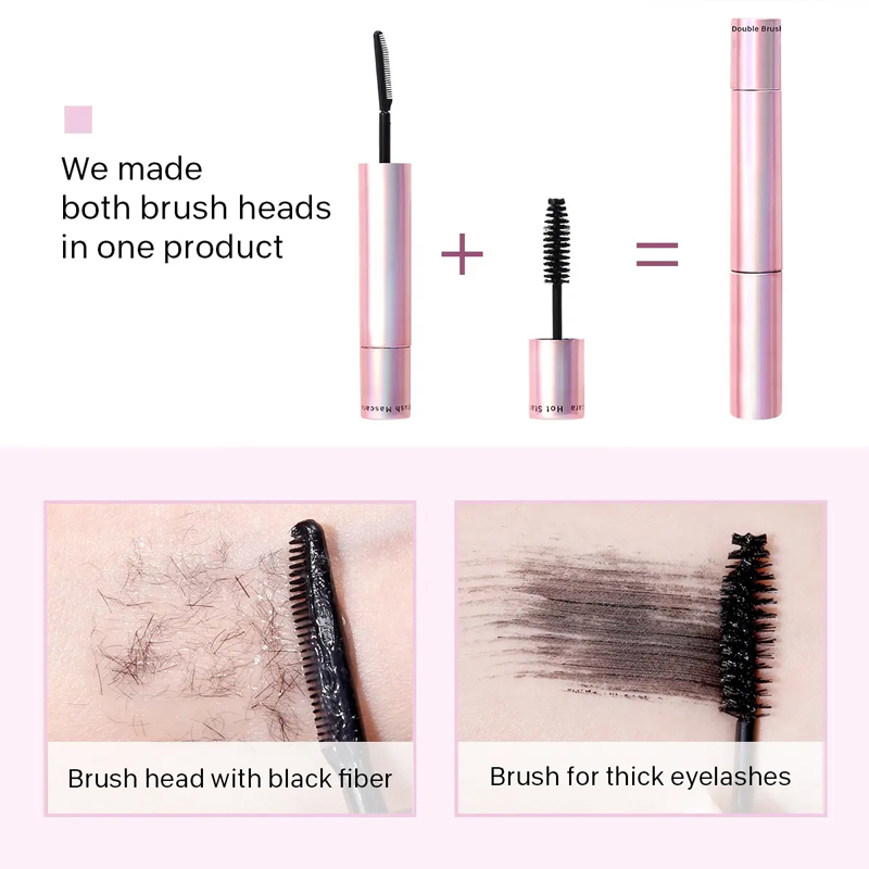 Ditong Custom No Logo Thick Curling Mascara 4D Silk Fiber Waterproof No Smudge Private Label Mascara