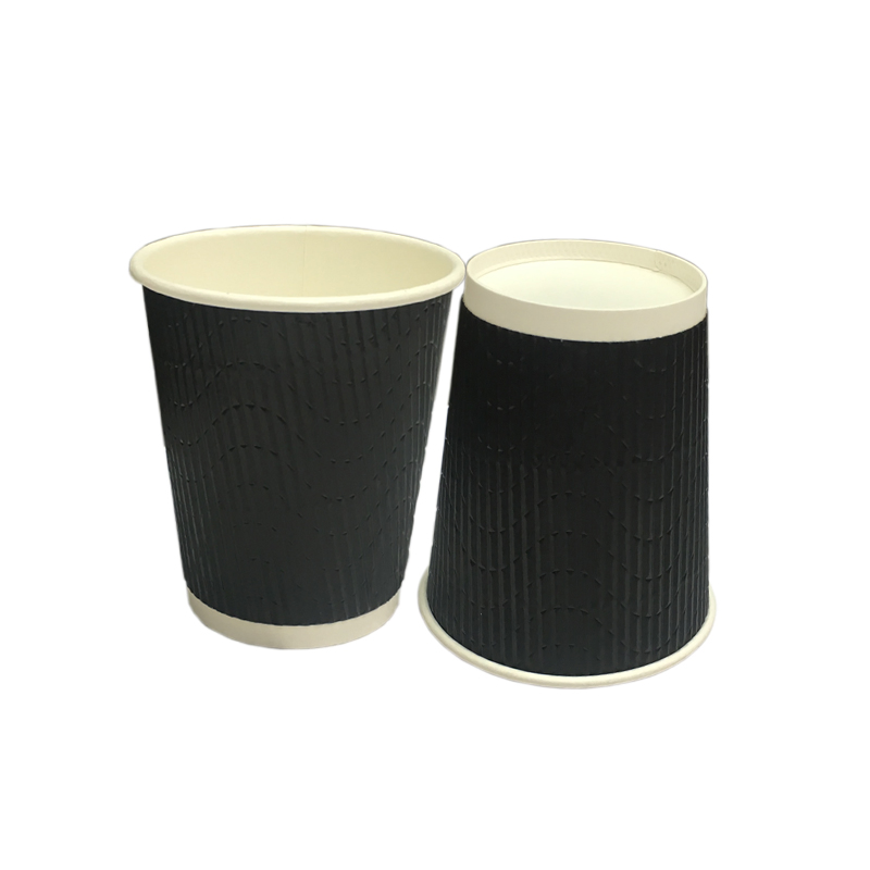 Бумажный кофейный стакан 8oz с логотипом