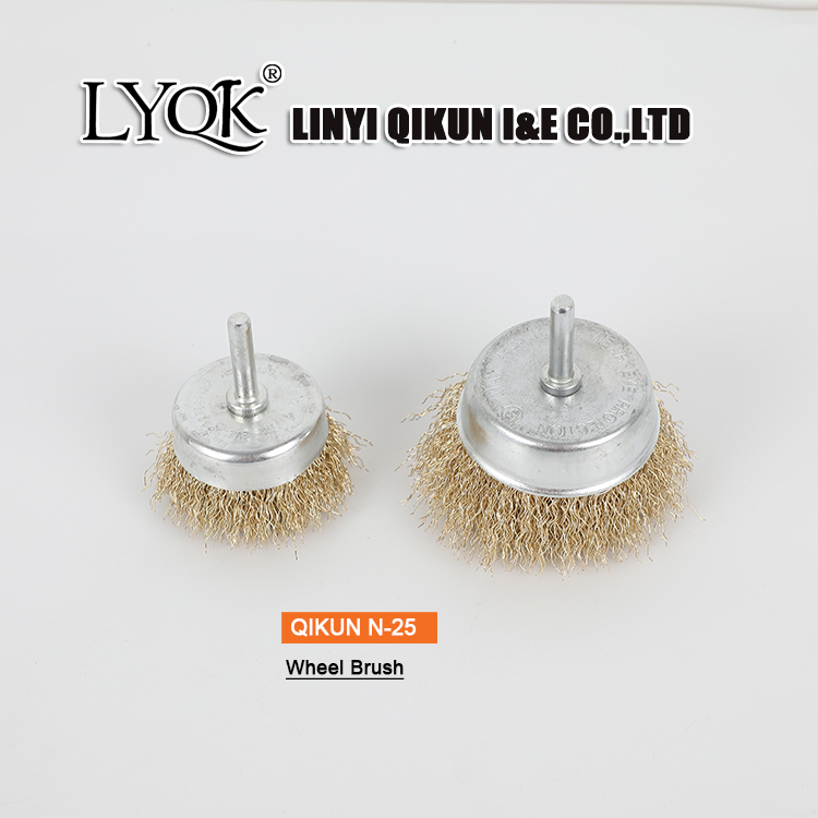 N-20 Decoration Hardware Hand Cleaning Polishing Tool Carbon Steel Wire Knotted Crimped Wheel Cup Bowl Clean Brush